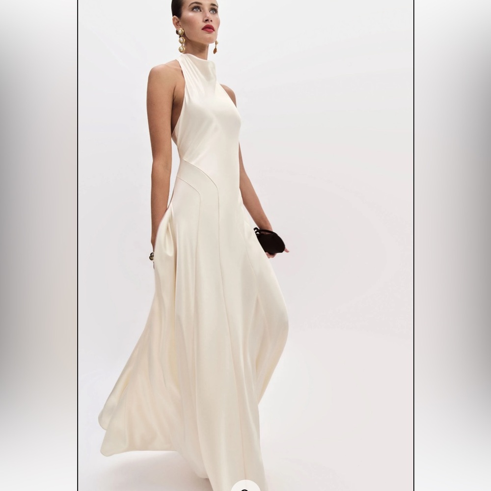 Reformation Roy Satin Dress